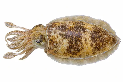 コウイカをモデルにしたAI生成イラスト。釣果写真・食用同定の手本ではありません